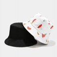 thumbnail image 2 of CoCopeanut Topi Ember Cetak Jamur Topi Bob Uniseks Dua Sisi Pakai Topi Hip Hop Gorros Topi Panama Musim Panas Pria Wanita Topi Boonie Pancing Matahari Pantai, 2 of 6