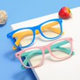thumbnail image 1 of Gafas anti-luz azul para niños y niñas, gafas de silicona para ordenador con gafas de miopía para niños, 1 of 5
