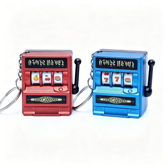 Novelty Mini Game Keychain, 2 Pack Fun Fidget Pendant Key Ring, Portable Decorative Bag Charm for Backpack Handbag, Entertainment Gift for Party Favor