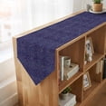 thumbnail image 4 of Dark Purple Table Runner Linen Burlap Table Runner 70 Inches Long Farmhouse Vintage Solid Color Dresser Scarves for Kitchen Island Coffee Dining Room Party Wedding Banquet Holiday Decoration 13"x70", 4 of 8