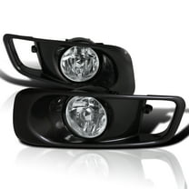 Spec-D Tuning Clear Bumper Driving Fog Lights   Bulbs   Switch Compatible with 1999-2000 Honda Civic L R Pair Assembly