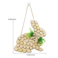 thumbnail image 2 of Percha de puerta de madera con forma de conejo para decoración de Pascua, encanto primaveral, 2 of 7