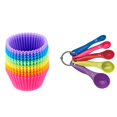 thumbnail image 2 of CAYU 5Pcs/Set Cuillère à Mesurer en Plastique Coloré Cuillère à Mesurer à Cuisson Cuillère à Mesurer Matière Première Cuillère à Mesurer, 2 of 6