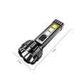 thumbnail image 3 of EUDIDV Portable Flashlight COB Strong Light Flashlight Portable USB C Rechargeable Bright Household LED Lamp Built-in Battery With Power Display Durable Torch Bright, 3 of 7