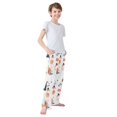 thumbnail image 3 of FORMRS Boys Pajama Pants with Pockets Size 9-10Y Kids Lounge Sleep Bottoms, White Halloween Ghosts, 3 of 8