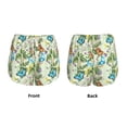 thumbnail image 3 of KLL Meadow Plants And Butterflies Pattern Shorts Women,Athletic Shorts High Waisted Running Shorts Pocket Sporty Short Gym Elastic Workout Shorts-XX-Large, 3 of 7