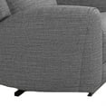 thumbnail image 4 of Cory Manual Recliner Chair- Contour Armrests- Solid Wood- Gray Polyester, 4 of 6