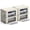 Beige, variant on Sorbus Oxford Fabric Storage Bins: Stackable, Foldable Organizer Bags, with Clear Window (Set of 2), Brown