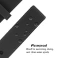thumbnail image 3 of Unique Bargains Soft Rubber Watch Band 12mm Width Quick Release Replacement Silicone Watch Strap, Black, 3 of 5