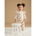 thumbnail image 3 of Little Star 100% Organic Cotton 4 Piece Baby Girl Outfit Set, 3 of 17