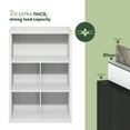thumbnail image 6 of Furinno Cubicle Closed Back Storage Organizer 5-Cube in White, 6 of 6