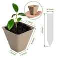 thumbnail image 2 of 120 Packs Peat Pots Seed Starter Pots Biodegradable Eco-Friendly Organic Plant Seed Starting Pots Garden Germination Nursery Pot for Seedlings with Plant Labels 3 Inch Square, 2 of 5