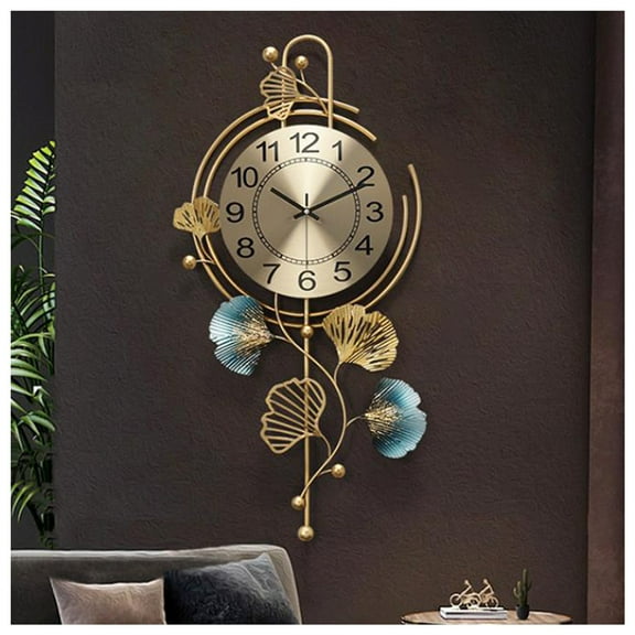 Wall Clocks for Living Room Decoration, Modern Simple Fashion Creative Large Wall Clock, Battery Operated Large Metal Wall Clock for Home, Bedroom, Dining Room