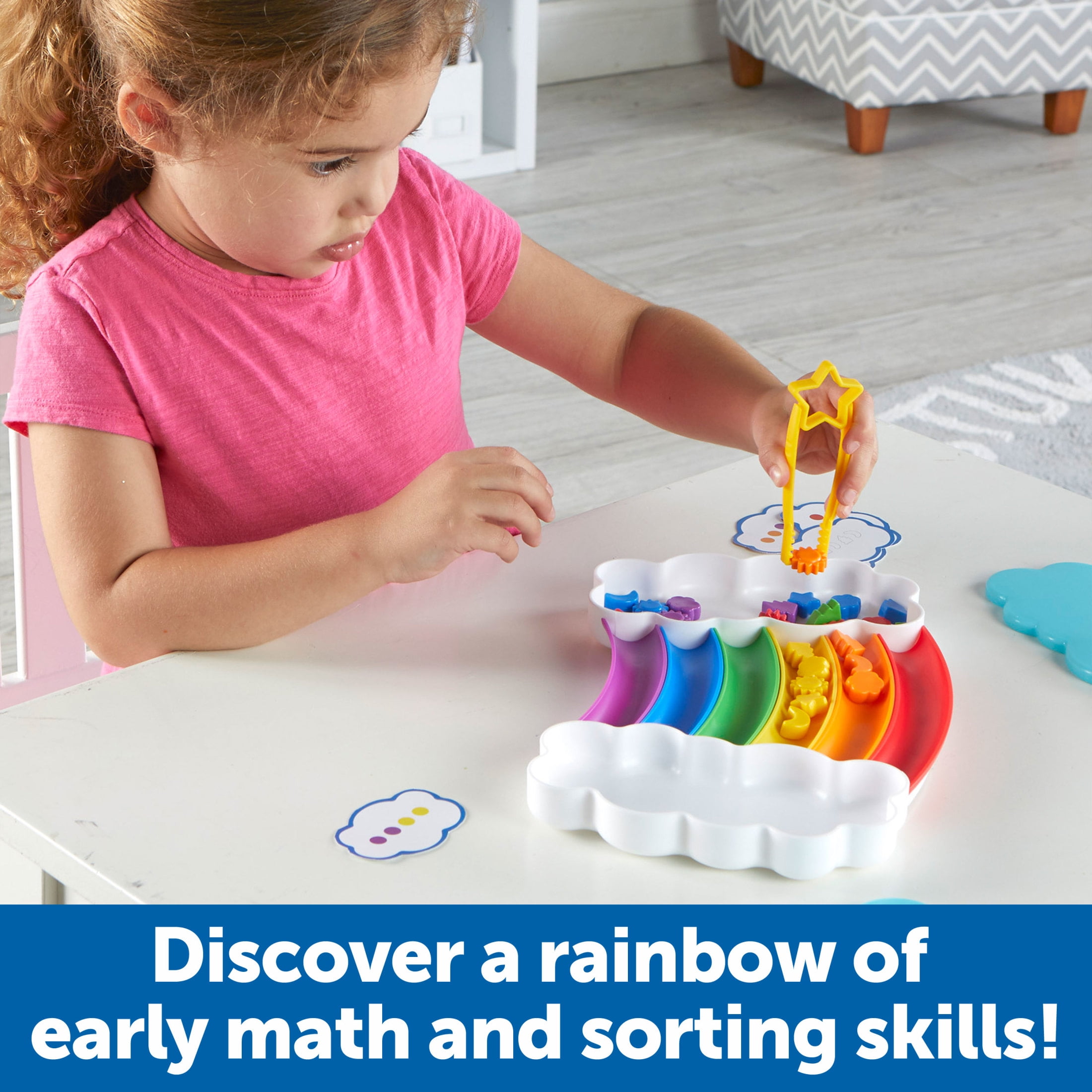 Learning Resources Rainbow Sorting Set Durable Plastic Ages 3+