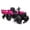 pink, variant on Eastvita 12V Ride-On Tractor w/Trailer, Dual 40W Motors, LED, USB, MP3