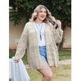 thumbnail image 5 of Zeagoo Womens Plus Size Crochet Cardigan Kimonos Boho Long Sleeve Oversized Summer Open Front Knitted Sweater, 5 of 6