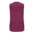 thumbnail image 7 of Diufon Womens Tank Tops Summer Casual V Neck Sleeveless T-Shirts Solid Color Pleated Tunics, 7 of 7