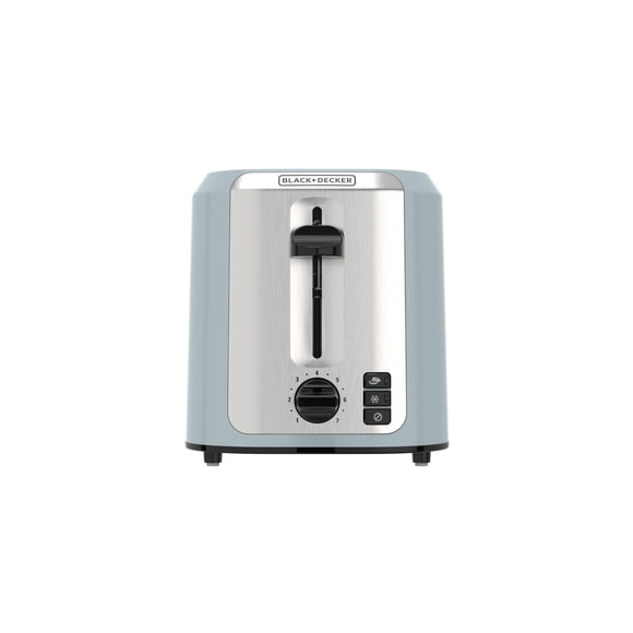 Tostadora BLACK+DECKER para 2 rebanadas con 7 niveles de tostado Azul