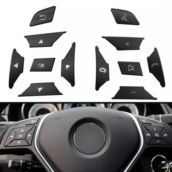 12Pcs/Set Steering Wheel Switch Button For Mercedes For Benz E C G For Class 2012-2016 For Gla Mlfor Gl Glk Gle For Gls 2012-16