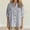 Gray, variant on WRFWUL Womens Cotton Linen Shirts Long Sleeve V Neck Button Down Blouses Fall Fashion Work Office Tops