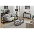 thumbnail image 6 of HomeStock Southwestern Style C End Table, C-Shaped Modern Design, Powder-Coated Metal Frame with Particleboard Top, Black Finish, 15.75" L x 10" W x 24.25" H, 6 of 7