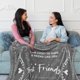 thumbnail image 3 of LHSHID Best Friend Blanket for Women Best Friend Blanket Gift for Girls Unique Friendship Blanket for Her Happy Birthday Throw Blankets Gift for Besties Friend Soul Sister BFF Gray 60x80in, 3 of 6