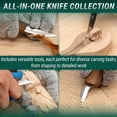 thumbnail image 4 of Kit de tallado en madera BeaverCraft Deluxe S18X con funda de piel, 4 of 9