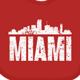thumbnail image 4 of Inktastic Miami Skyline Grunge Boys or Girls Baby Bib, 4 of 4