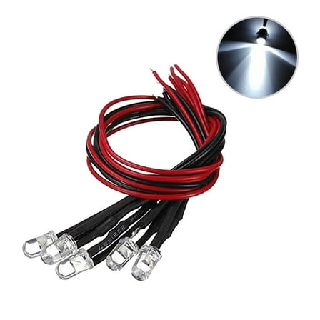 Worgeous 10Pcs Led Flash Light Pre Wired Small Led Bulb For Decoration