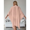 thumbnail image 5 of Minjewel Women's Cotton Beach Cover Up Shirt, Long Sleeve Sun Protection Bikini Cover Up & Swimsuit Outerwear for Vacation, Swimsuits for Women,Pink One Size, 5 of 8