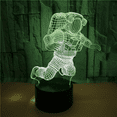 thumbnail image 3 of YSITIAN Astronaut Night Light 3D Illusion Lamp 16 Colors with Remote Control Touch for Birthday Valentine's Day --- Black Seat YT-13657, 3 of 6