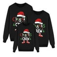 thumbnail image 4 of Holiday Family Matching Christmas Sweatshirt Pullover Outfit Parents and Kids Three Piece Hoodie Set for Family Celebrations, 4 of 5