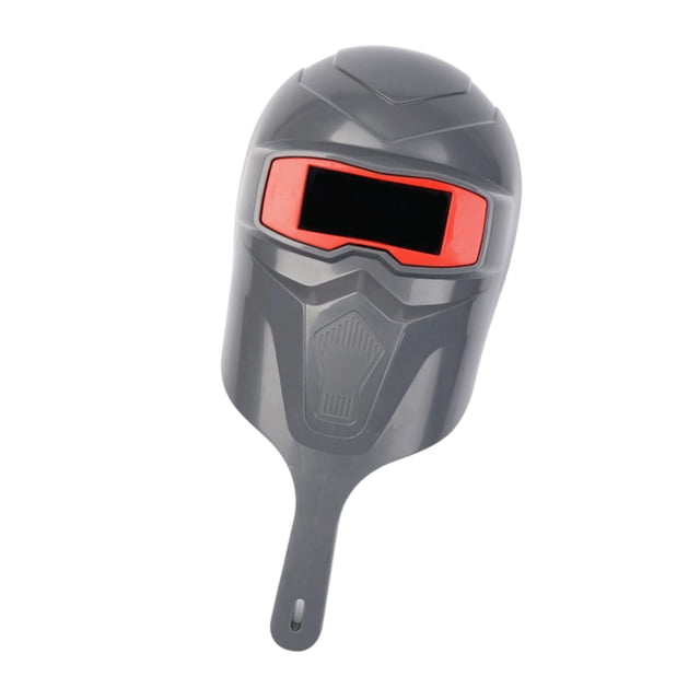 Casco de soldadura de mano Máscara de soldador Equipo de trabajo Cómodo Profesional Cara Gris