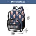 thumbnail image 4 of PVC Transparent Backpacks Clear Backpack for Travel and Outings Peach Ice Cream Pattern, 4 of 7