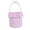 Pink, variant on Callipe Halloween Basket, Plaid Ruffle Trick or Treat Candy Bucket with Handle for Kids, Reusable Gingham Fabric Storage Basket for Party Favors