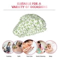 thumbnail image 6 of Kdxio Bamboo 1 Print Shower Cap for Women,Elastic and Reusable,Double Waterproof Layers Bathing Hat, 6 of 6