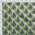 thumbnail image 4 of oneOone Cotton Poplin Mint Fabric Leaves & Floral Dress Material Fabric Print Fabric By The Yard 56 Inch Wide, 4 of 5