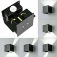 thumbnail image 5 of Lámpara de pared LED en forma de cubo, apliques de pared cuadrados de aluminio con sensor de movimiento, resistente al agua y al óxido, apagado automático durante el día y activación por movimiento, 5 of 5