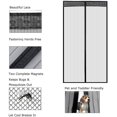 thumbnail image 3 of Mosquitera para puertas cortina, negra, 120 x 220 cm esquí esquí Gafas de esquí, 3 of 4