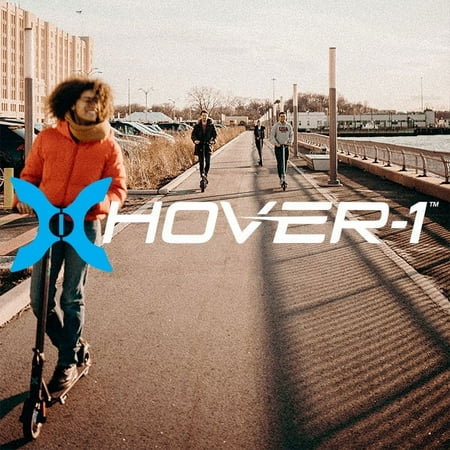 Hover-1 - Alpha Foldable Electric Scooter w/12 mi Max Operating Range & 17.4 mph Max Speed - Red