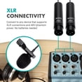 thumbnail image 4 of Movo LV4-O2 XLR Phantom Power Microphone Lavalier Omnidirectionnel, avec Clips de Collet et Pare-Brises (Lot de 2), 4 of 6