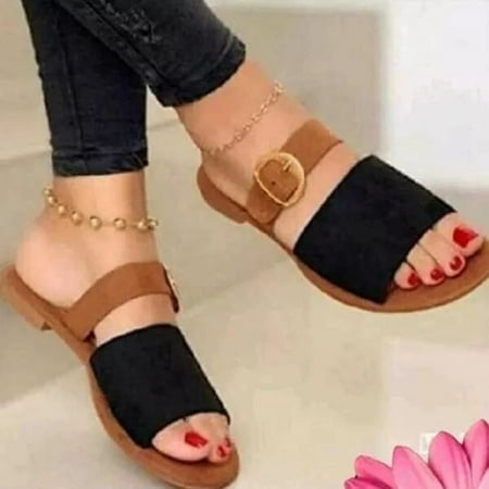 

sunhillsgrace shoes for women sandals women summer mixed colors buckle strap shoes beach open toe breathable sandals