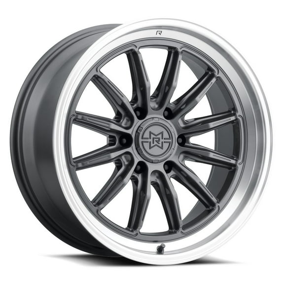 20x9 Method MR803 Raised Gloss Titanium - Machined Lip Wheel 6x135 (12mm)
