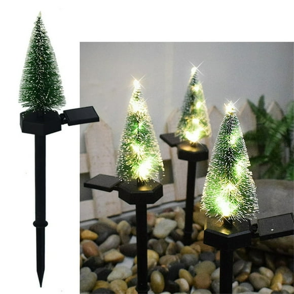 Mini Christmas Tree Stick White Cedar Outdoors Courtyards PatiosGround Plug Light Small Christmas Tree Gifts Multi-color