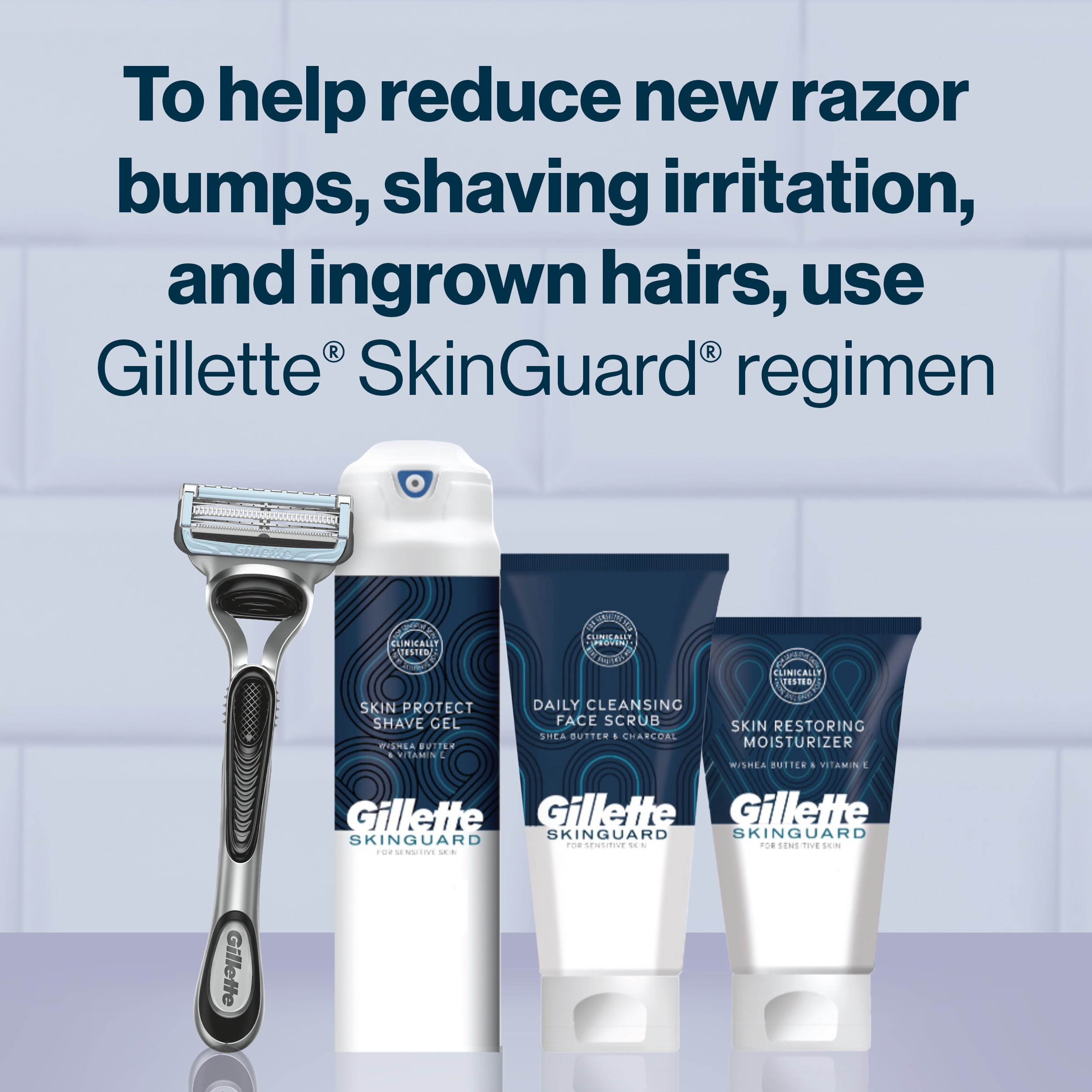 Gillette SkinGuard - Maquinillas de afeitar desechables para hombres, 4  unidades