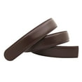 thumbnail image 5 of yuksok Belt Strap No Buckle Dress Belt Ratchet Belt Strap for Dating Shopping Party Brown, 5 of 9