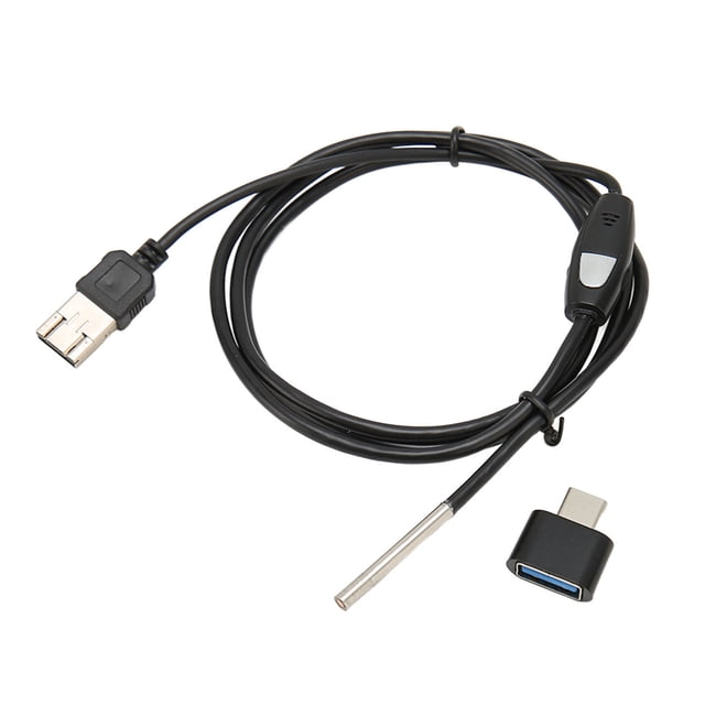 Endoscopio USB 1080P 3,9mm cámara IP67 impermeable tipo C boroscopio Industrial con 6 LED regulables para reparación de automóviles 3,3 pies