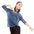 thumbnail image 3 of DPOIS Women's Casual Long Sleeve Mesh Blouse Performance Shirts Top, 3 of 6