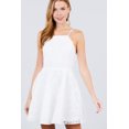 thumbnail image 1 of Mini Vestido De Encaje Tirantes Cruzados Espalda Blanco Active USA Talla Chica Active USA D11527CB-1, 1 of 3