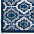 thumbnail image 3 of Modway Kalinda Rustic Vintage Moroccan Trellis 5x8 Area Rug in Beige, Moroccan Blue and Ivory, 3 of 7